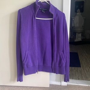 Purple Ralph Lauren Sport sweater zip up. Size medium. Rare